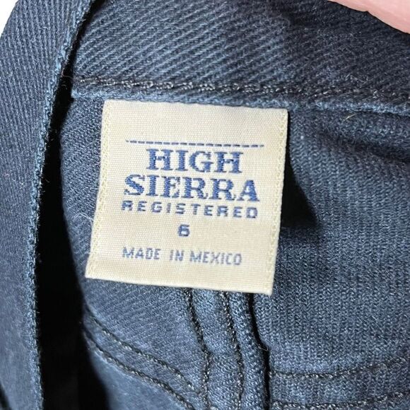 Vintage‎ High Sierra Black Denim Studded Shorts Size 6 - Picture 8 of 8